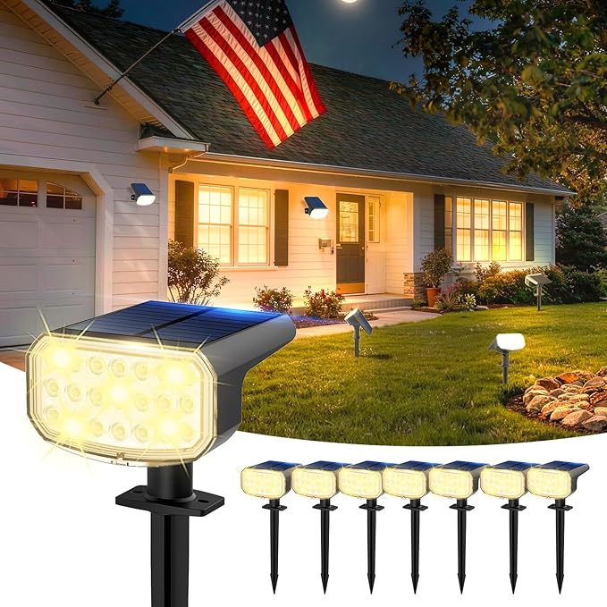 Solar Lights Outdoor Waterproof IP65, Super Bright LED by JEJOT