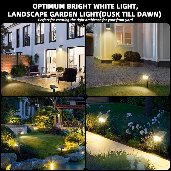 3 Brightness Modes Solar Outdoor Lights, 360 Degree Adjustable Lighting Angle - Image 7