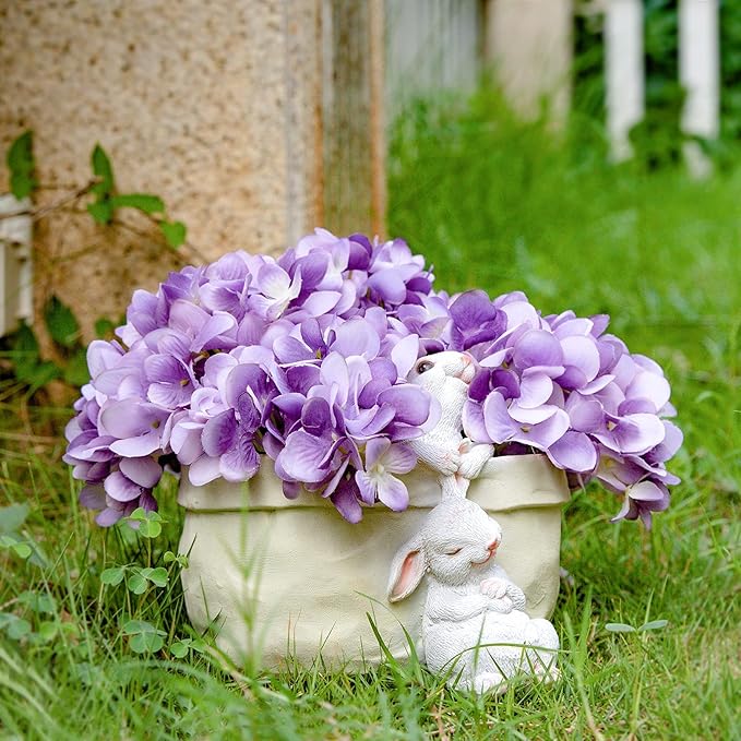 Rabbit Flower Pot Succulent Planter Garden Pots, Easter Decorative Flower Pot - Image 5