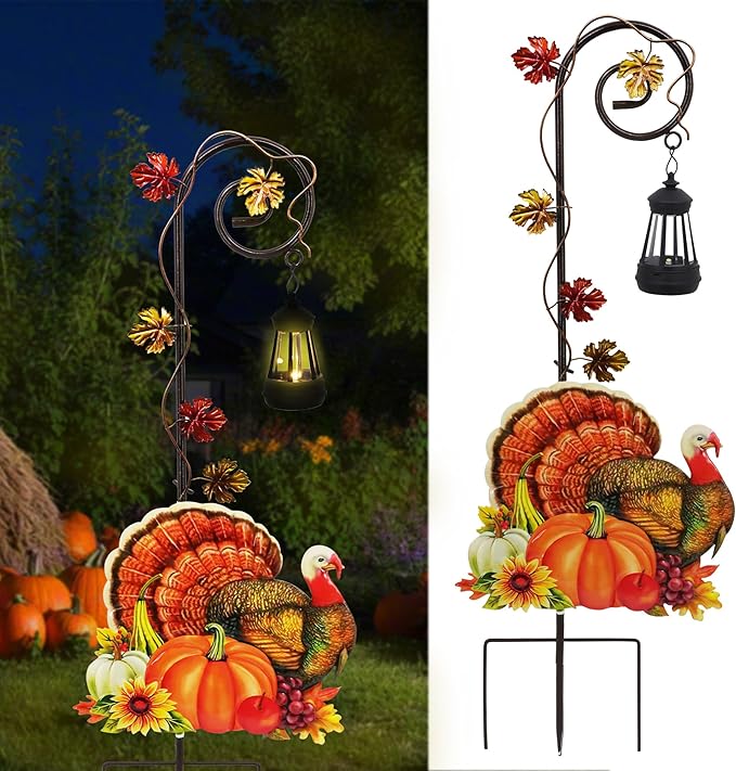 Turkey Garden Metal Stake with Solar Light, Outdoor Solar lamp Decoration by Unknown