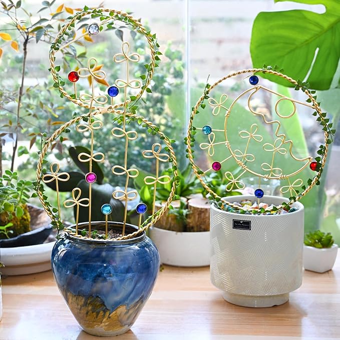 2PCS Hoya Trellis Plant Support Indoor Metal Frame Unique Trellis - Image 7