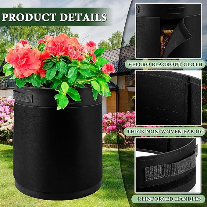 3 Pack 15 Gallon 360° Visibility Potato Grow Bags - Image 4
