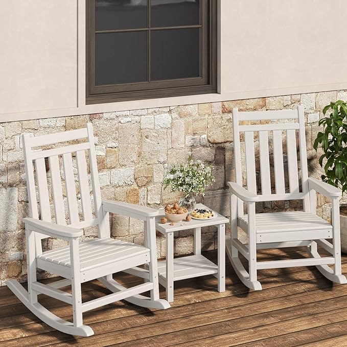 HDPE Rocking Chair Outdoor Set of 2 by Garvee