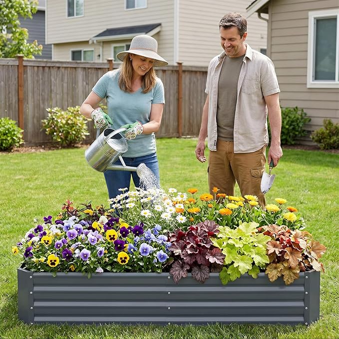INNO STAGE Galvanized Raised Garden Bed Kit, Rust-Resistant & Easy Assembly - Image 8