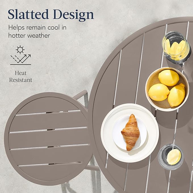 Best Choice Products 3-Piece Patio Dining Set, Bar Height, Outdoor Bistro Set - Image 4