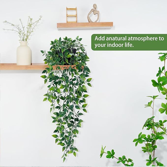 Waipfaru 2Pcs Fake Hanging Plants - Image 6