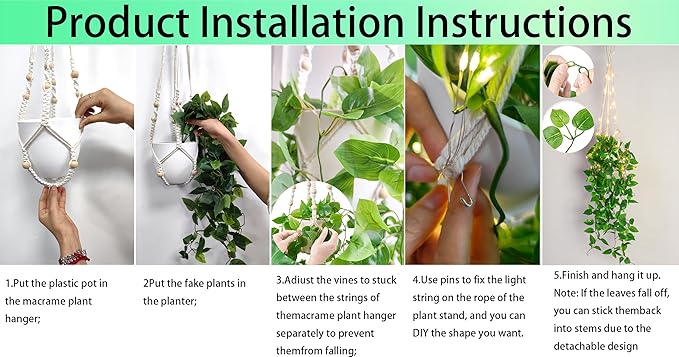 Comtelek Fake Hanging Plants - Image 3