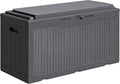 Greesum 100 Gallon Resin Deck Box Large Outdoor Storage by BuynowfromGreesum