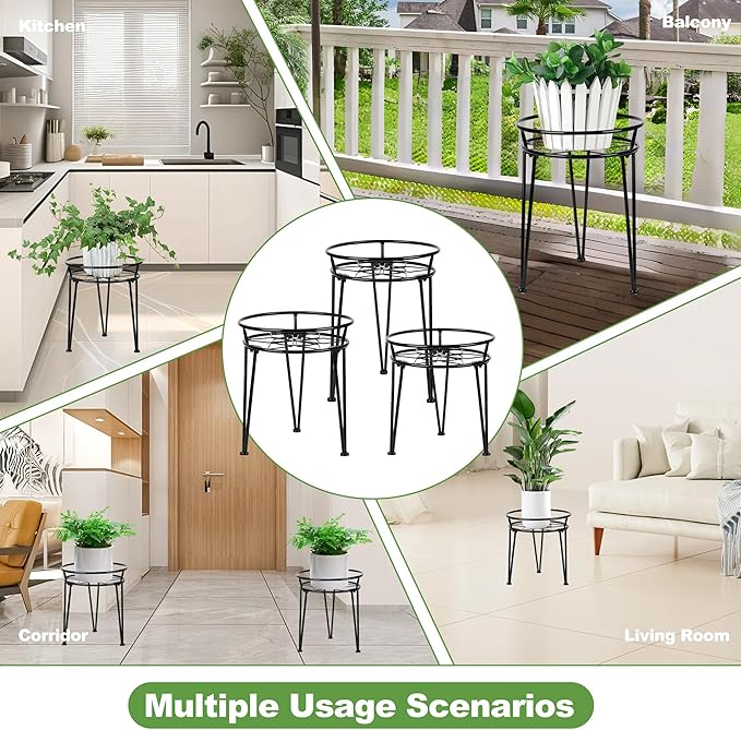 Metal Plant Stand, Plant Stand Indoor Outdoor, Metal Rustproof Flowers - Image 6