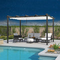 PURPLE LEAF 10' x 13' Outdoor Retractable Pergola by Unknown