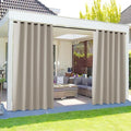 NICETOWN Outdoor Curtains for Patio Waterproof Extra Wide 84", 2 Panels Sun by NICETOWN