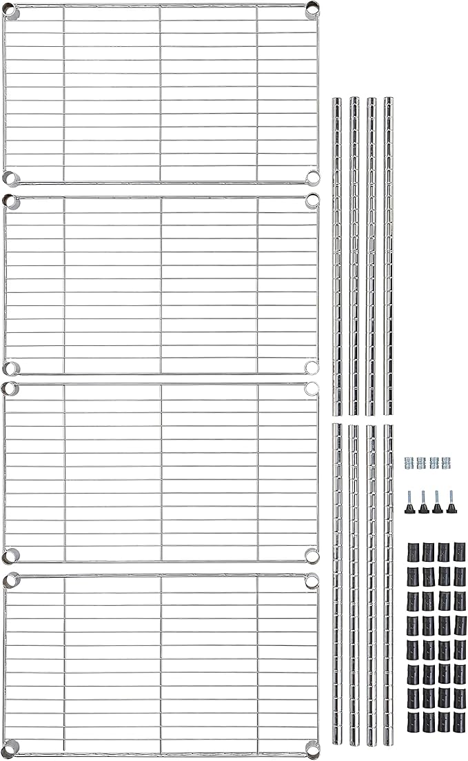 Amazon Basics 4-Shelf Adjustable Storage Shelving Unit - Image 8