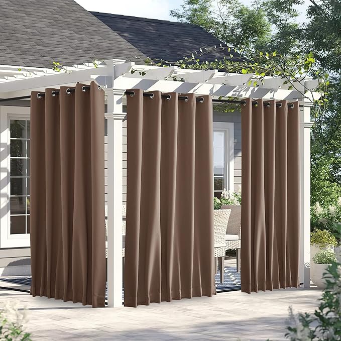 NICETOWN 2 Panels Outdoor Curtains by NICETOWN