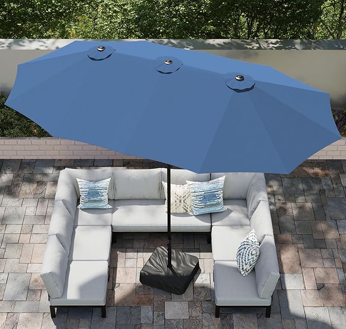 PHI VILLA 15ft Large Patio Umbrellas by PHIVILLAThepioneerofcomfortablehouseholdsupplies