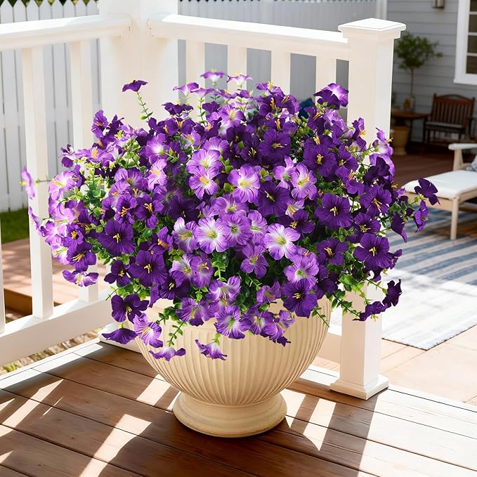 INQCMY Artificial Flowers for Outdoors Fake Plants Spring Decoration, 12 by INQCMYPlantRack