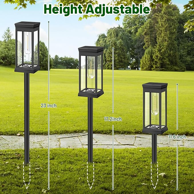 BesLowe Upgraded Solar Pathway Lights Outdoor, Super Bright Outside Lights - Image 6