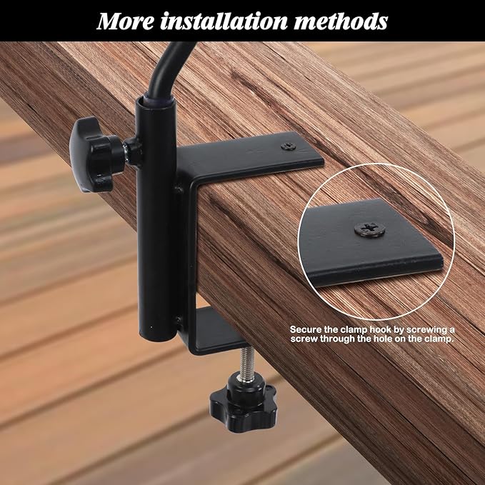 FEED GARDEN 31 Inch Heavy Duty Deck Hook, Non-Slip Clamp, 360 Degree Swivel - Image 7
