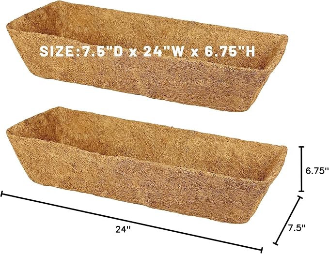 4 Pack 24 Inch Trough Coconut Liners - Image 8