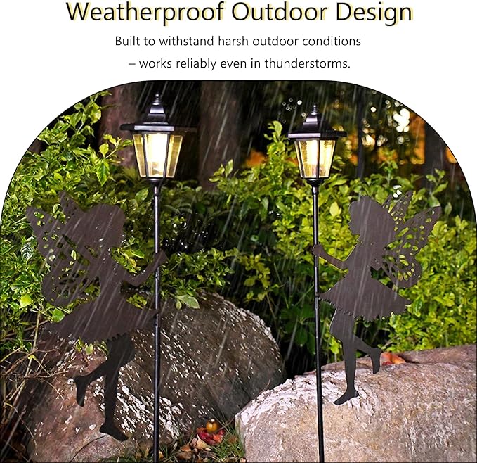 Solar Fairy Garden Stake Decorative Lantern Outdoor Waterproof, Outdoor Garden - Image 7