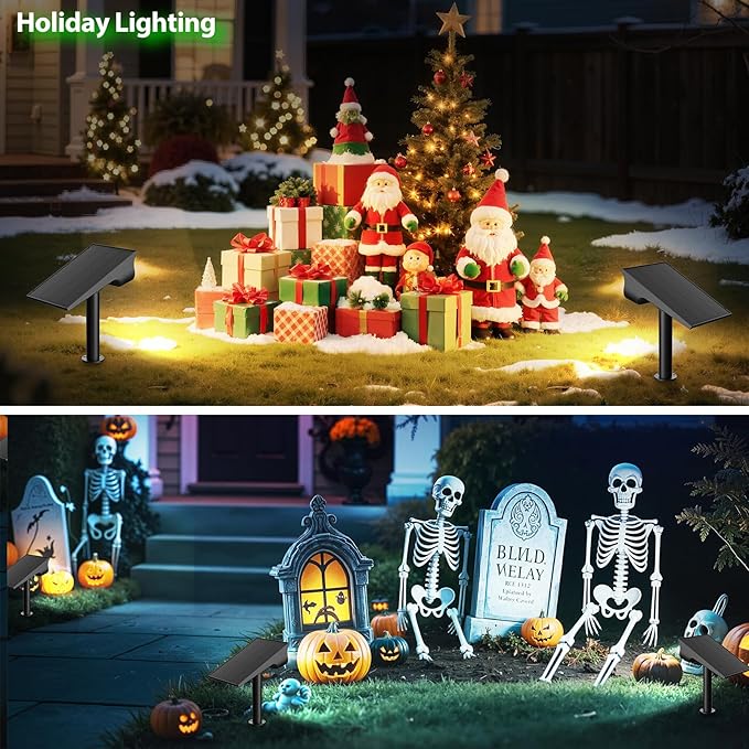 Solar Light Outdoor Waterproof IP65, 56 LED 3 Color Modes Solar Spot Lights - Image 9