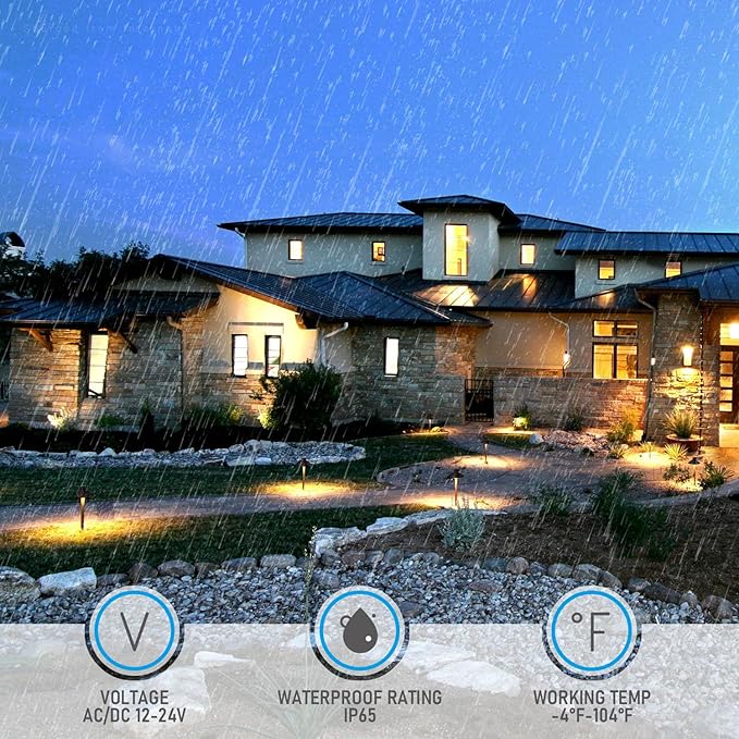 LEONLITE Update 5CCT Low Voltage Pathway Lights, 12-24V LED Landscape Path Light - Image 7