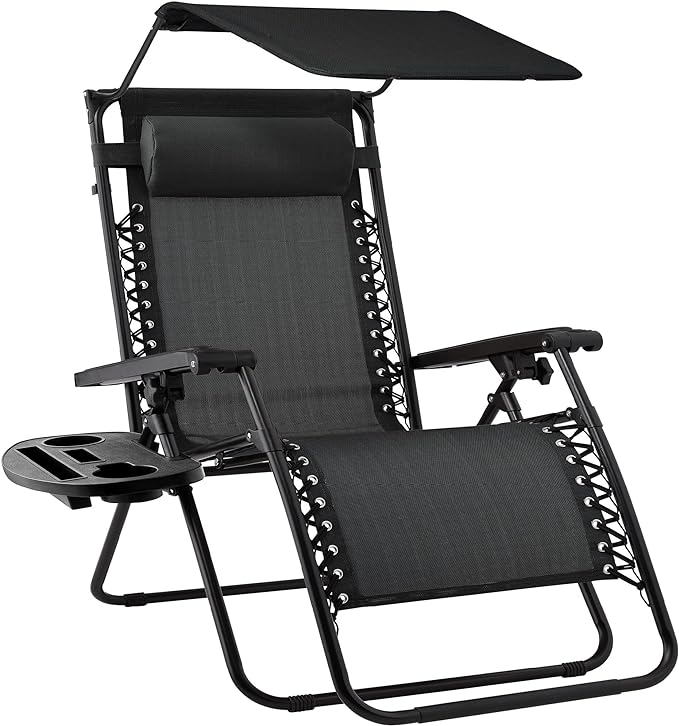 Best Choice Products Folding Zero Gravity Outdoor Recliner Patio Lounge Chair by BestChoiceProducts