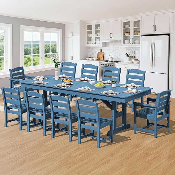 SERWALL 11 Piece Outdoor Dining Set - Image 9