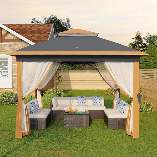 11'x11 Pop-Up Gazebo, Instant Outdoor Canopy Tent by GarveeLife