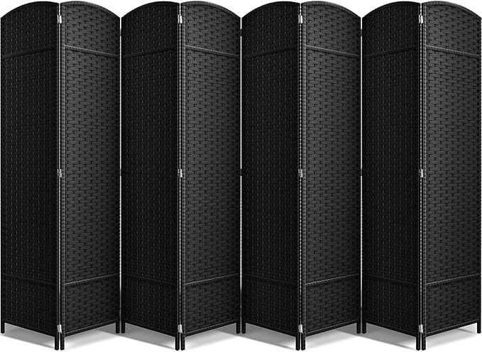 Sorbus 8-Panel Black Room Divider by Sorbus