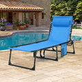 Folding Chaise Lounge Chair - 400lb Capacity by Unknown