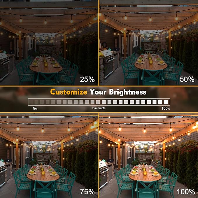64 Pack S14 LED Bulbs for Outdoor String Lights, Shatterproof Replacement - Image 6