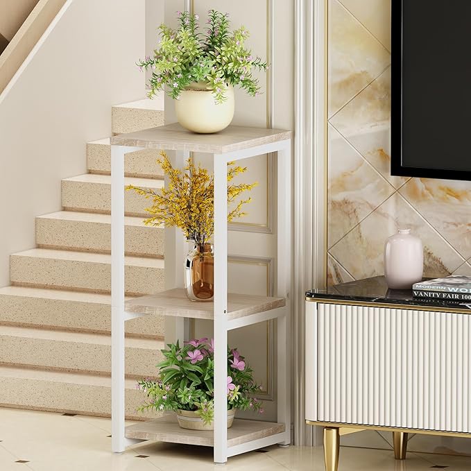 Plant Stand Indoor Corner Tall 3 Tier Metal Modern Flower Storage Plant Shelf - Image 3