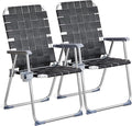 VINGLI Aluminum Patio Lawn Chairs Folding Set of 2 by VINGLI
