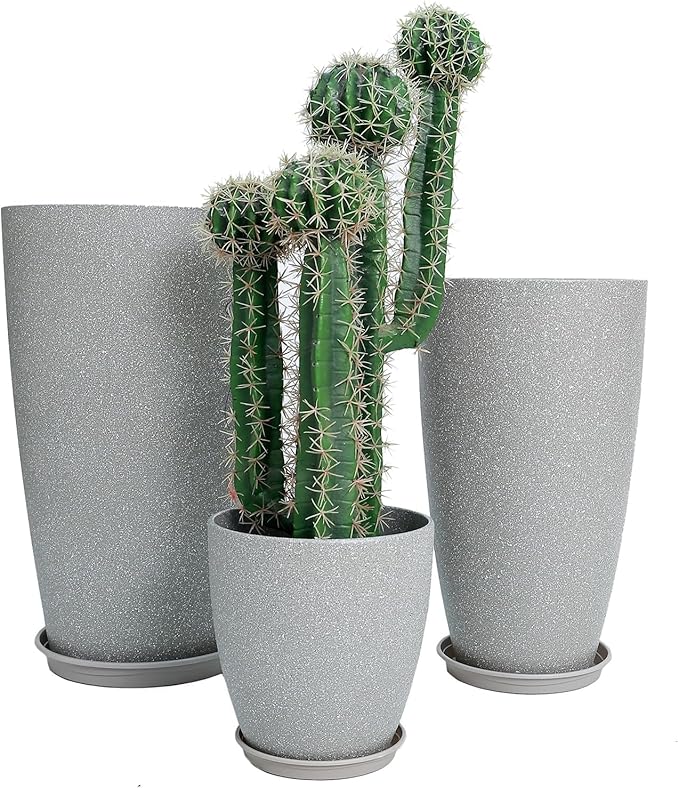24, 11 Inch Large Plastic Planters by MinCHI257