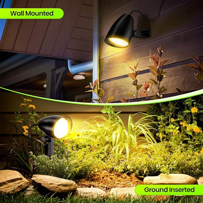 ZZXX 20W Outdoor Spotlight LED Landscape Lighting 120V Pathway Lights IP66 - Image 4