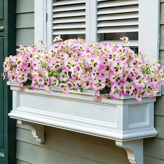 24 Bundles Artificial Pansy Flowers - Image 4