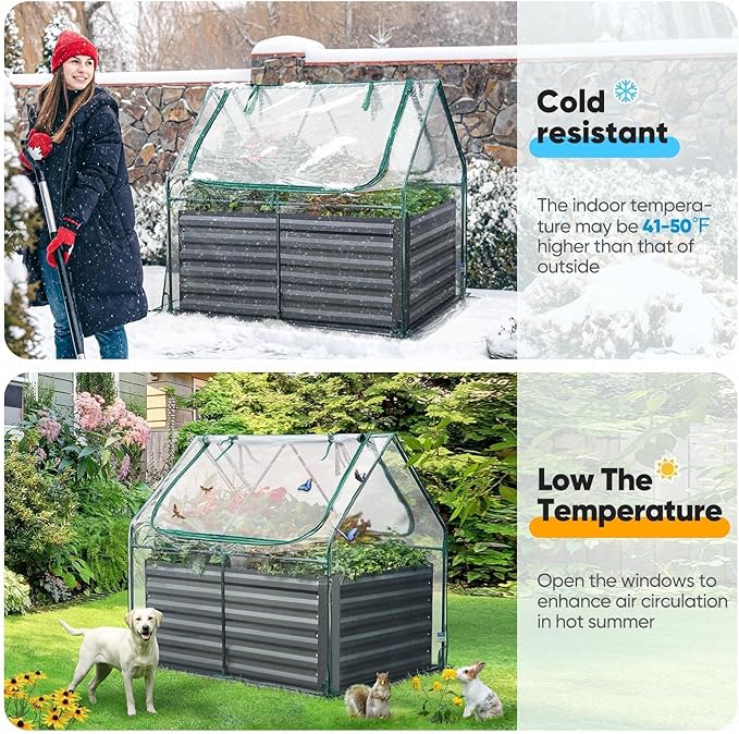 Quictent Raised Garden Bed Galvanized Raised Beds - Image 2