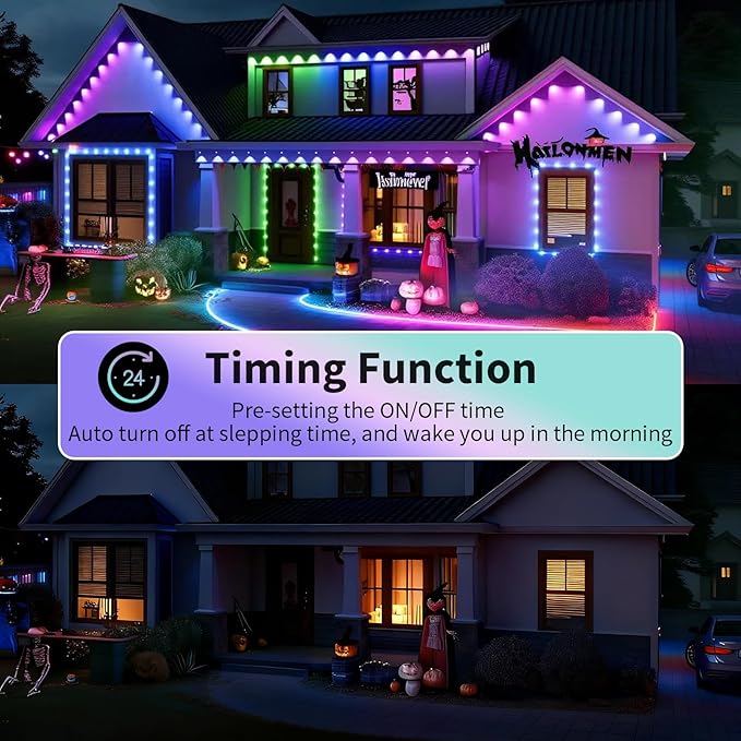 Permanent Outdoor Lights, 100ft Smart Eave Lights - Image 4