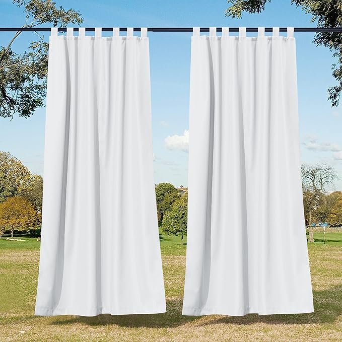 NICETOWN 2 Panels Waterproof Outdoor Curtains by NICETOWN