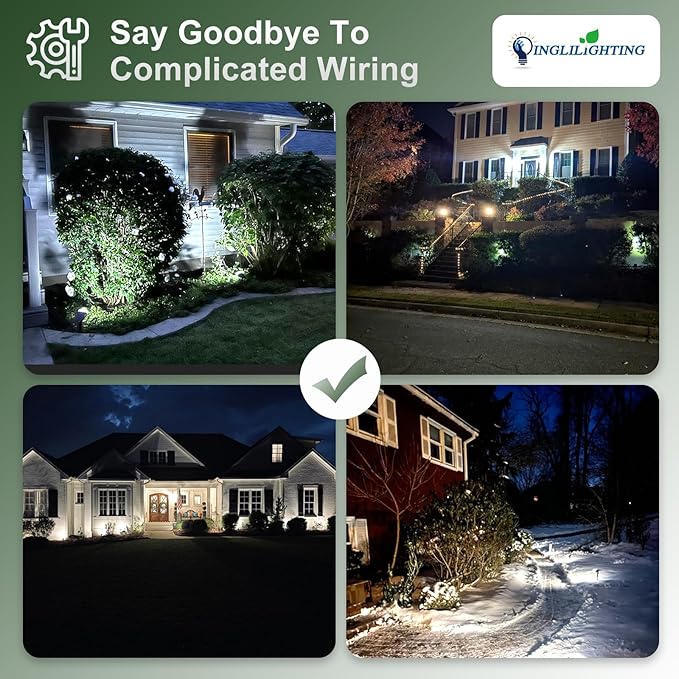 DINGLILIGHTING Solar Lights Outdoor Waterproof: IP65 Led Spot Light Decorations - Image 3