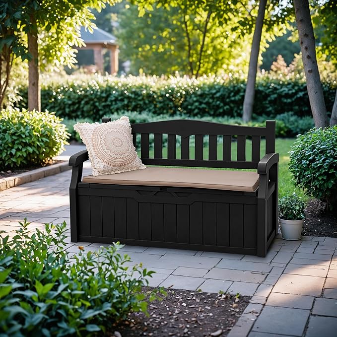Devoko 80 Gallon Storage Bench Deck Box Lockable - Image 2