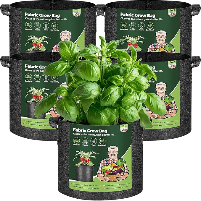 T4U 1 Gallon Grow Bags, Upgrade Grow Bags by T4U