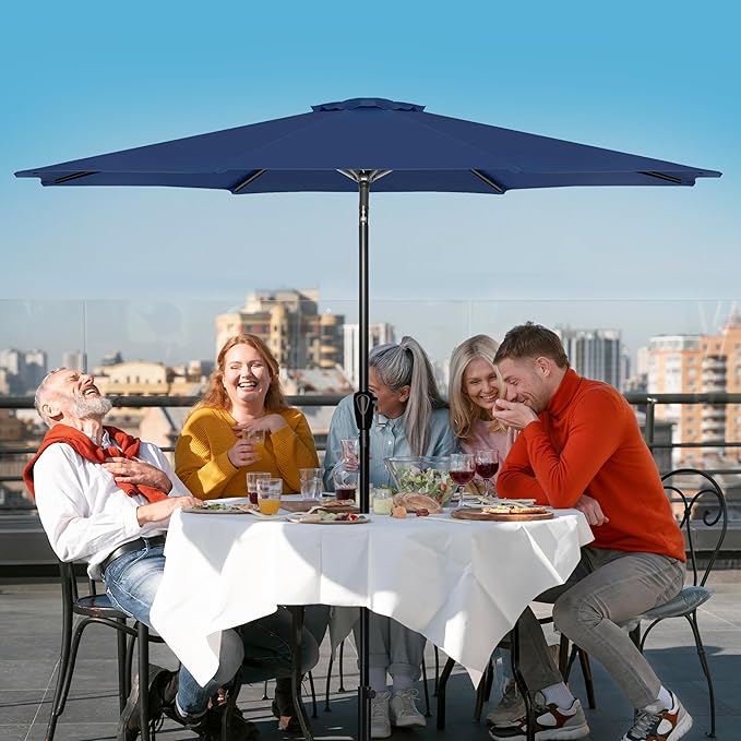 Simple Deluxe 9' Patio Umbrella Outdoor Table Market Yard Umbrella - Image 7