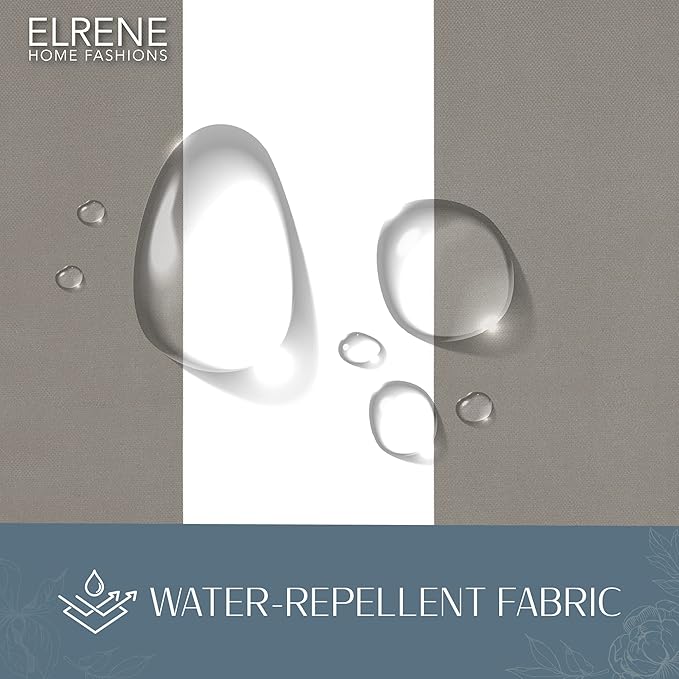 Elrene Home Fashions Highland Stripe Indoor/Outdoor Curtain Panel, 50 inches X - Image 4