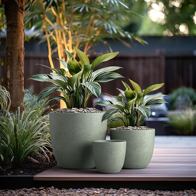 Kante 18", Outdoor Indoor Large Planter Pots - Image 6