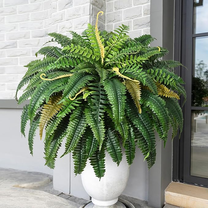 MARTINE MALL 2Pcs 48'' Fake Ferns Artificial Ferns - Image 5