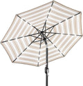 Best Choice Products 10ft Solar Polyester LED Lighted Patio Umbrella w/Tilt by BestChoiceProducts