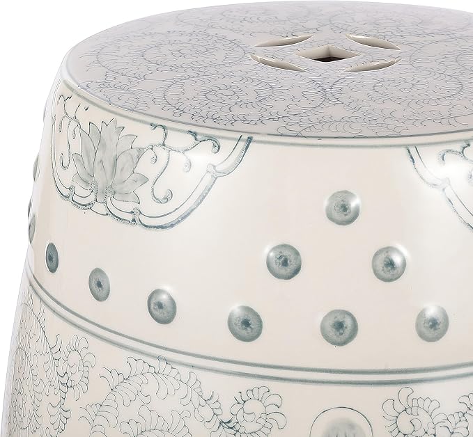 JONATHAN Y TBL1013C Double Happiness 18" Chinoiserie Ceramic Drum - Image 7