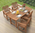 Ciokea HDPE Outdoor Dining Set, 5-Piece Patio Table and Chairs Set by CIOKEA