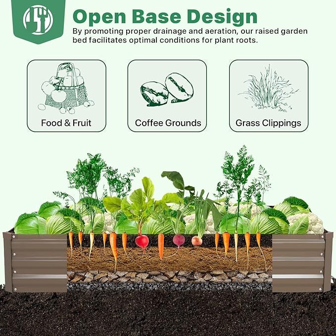 ONCEMORE Galvanized Raised Garden Bed - Image 5